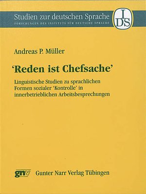 cover image of 'Reden ist Chefsache'